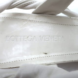 Bottega Veneta The Point Slingback Flats White Crinkled Leather Size 38.5