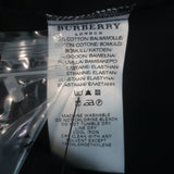 Burberry Lace Ruffle Button Down Shirt Black Stretch Cotton Size US 4 NEW