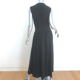 Toteme Sleeveless Cotton Tee Dress Black Jersey Size Medium