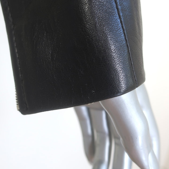 The Row Driker Leather Jacket Black Lambskin Size 6