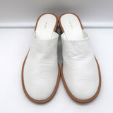 The Row Teatime Mules White White Size 38.5 Slip-On Heels