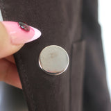 Theory Suede Patch Pocket Cropped Jacket Chocolate Size 6