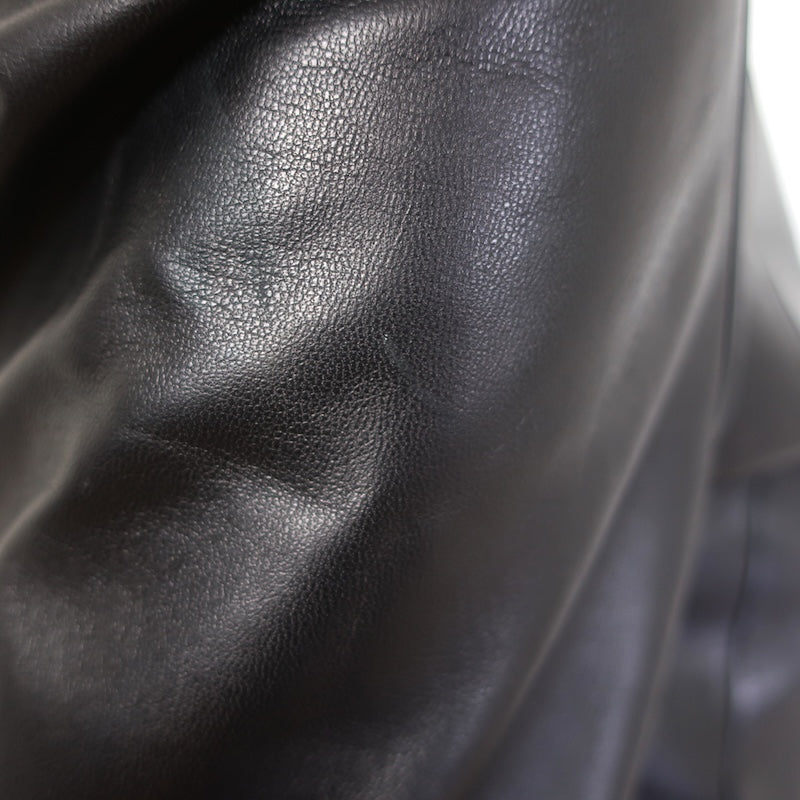The Row Driker Leather Jacket Black Lambskin Size 6