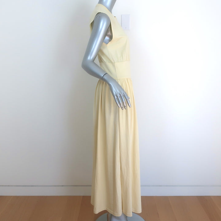 Toteme Sleeveless Cotton Tee Dress Vanilla Jersey Size Medium NEW