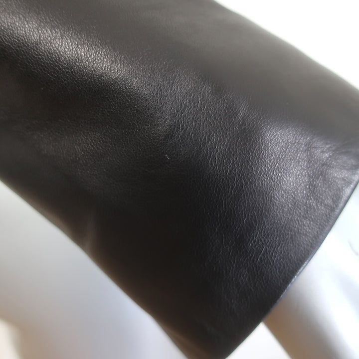 The Row Driker Leather Jacket Black Lambskin Size 6