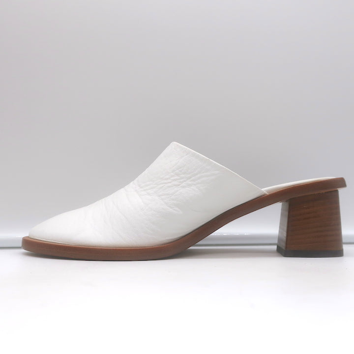 The Row Teatime Mules White White Size 38.5 Slip-On Heels