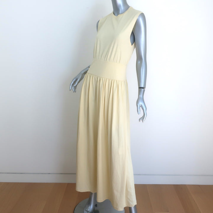 Toteme Sleeveless Cotton Tee Dress Vanilla Jersey Size Medium NEW