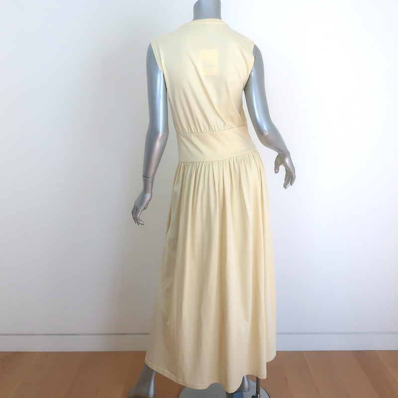 Toteme Sleeveless Cotton Tee Dress Vanilla Jersey Size Medium NEW