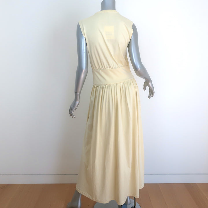 Toteme Sleeveless Cotton Tee Dress Vanilla Jersey Size Medium NEW