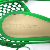 Bottega Veneta Stretch Mesh Pumps Green Size 38 Ankle Wrap Heels NEW