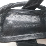 Bottega Veneta The Point Slingback Flats Black Crinkled Leather Size 38.5