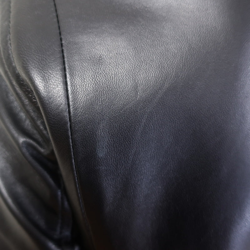 The Row Driker Leather Jacket Black Lambskin Size 6
