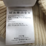 Moncler Grenoble Faux Fur Pom Pom Beanie Ivory Cashmere-Wool Ribbed Knit