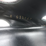 Chanel Chain CC Dad Sandals Black Quilted Caviar Leather Size 39