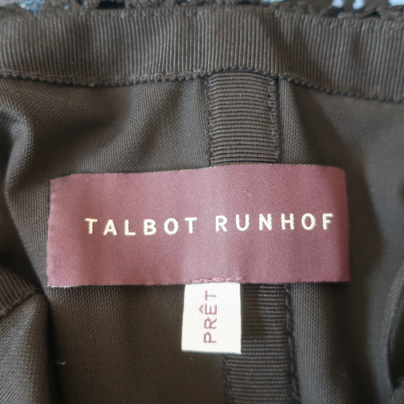 Talbot Runhof Tiered Guipure Lace Maxi Dress Size 8