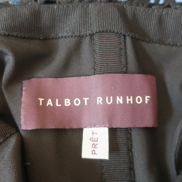 Talbot Runhof Tiered Guipure Lace Maxi Dress Size 8