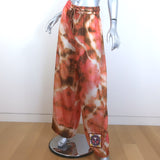 Zimmermann Vacay Tie Dye Shirt & Relaxed Pants Set Pink/Orange Silk Size 2 NEW