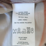 Silvia Tcherassi Nocera Cutout-Back Maxi Dress Cream Striped Silk Size Medium