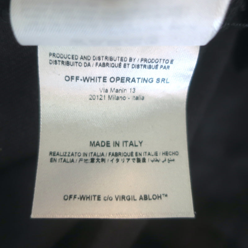 Off-White c/o Virgil Abloh Logo Strap Skinny Jeans Black Stretch Denim Size 26
