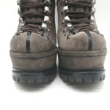 Alaia Platform Hiking Boots Dark Taupe Suede Size 38.5 Lace-Up Ankle Boots