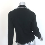 Maje Mirsal Crochet-Trimmed Cardigan Jacket Black Wool-Blend Size 1