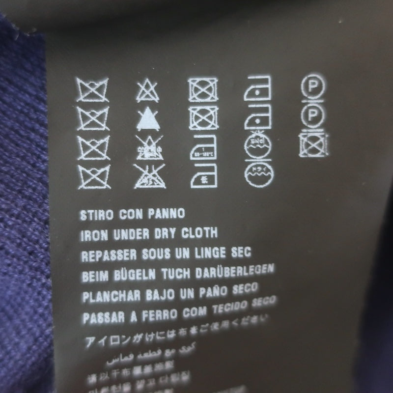 Prada V-Neck Cardigan Navy Cashmere-Silk Size 38