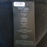 Maje Mirsal Crochet-Trimmed Cardigan Jacket Black Wool-Blend Size 1