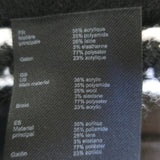 Maje Mirsal Crochet-Trimmed Cardigan Jacket Black Wool-Blend Size 1