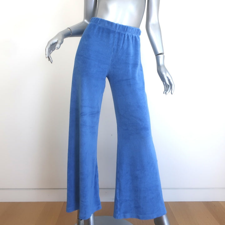 Suzie Kondi Terry Raglan Sweatshirt &amp; Flared Pants Set Blue Size Small/Medium