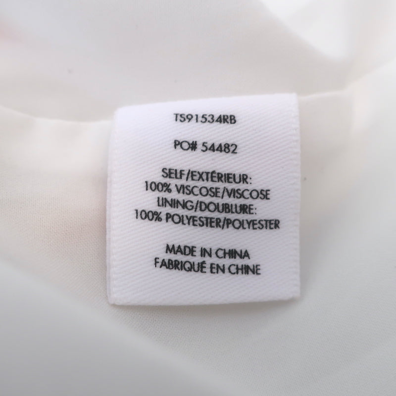 Derek Lam 10 Crosby Striped Ruffle Cami Maxi Dress White/Multi Crepe Size 6