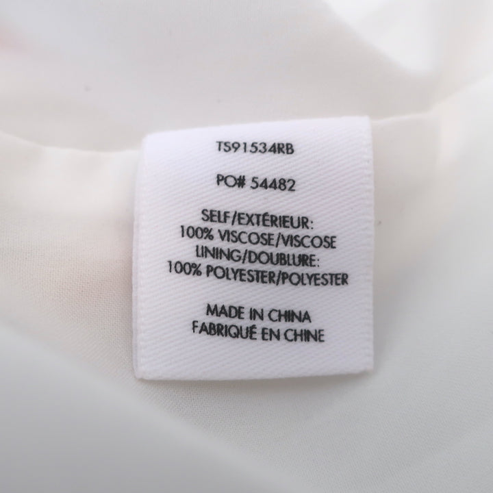 Derek Lam 10 Crosby Striped Ruffle Cami Maxi Dress White/Multi Crepe Size 6