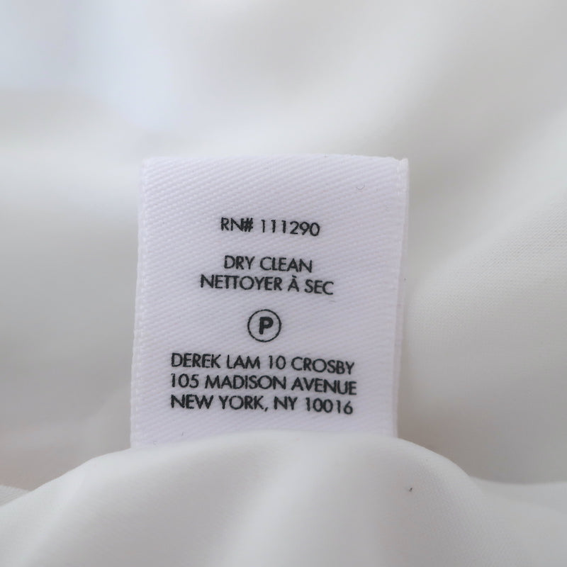 Derek Lam 10 Crosby Striped Ruffle Cami Maxi Dress White/Multi Crepe Size 6