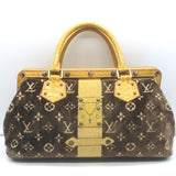 Louis Vuitton L'Ingenieux Trompe L'Oeil Bag Crocodile-Trim Brown Monogram Velour
