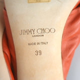 Jimmy Choo Avenue 50 Knotted Leather Mule Sandals Terracotta Size 39