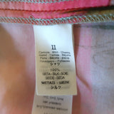 Forte Forte Sunset Bird Print Cropped Silk Shirt Size 2 Short Sleeve Top