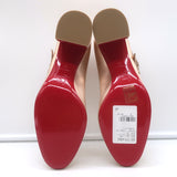 Christian Louboutin Miss Jane Mary Jane Pumps Pink Metallic Leather Size 36 NEW