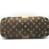 Louis Vuitton L'Ingenieux Trompe L'Oeil Bag Crocodile-Trim Brown Monogram Velour