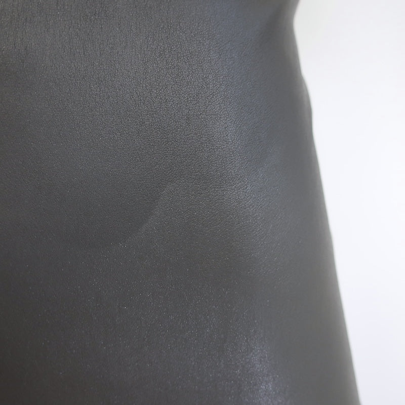 The Row Stretch Leather Mini Dress Gray Size 0