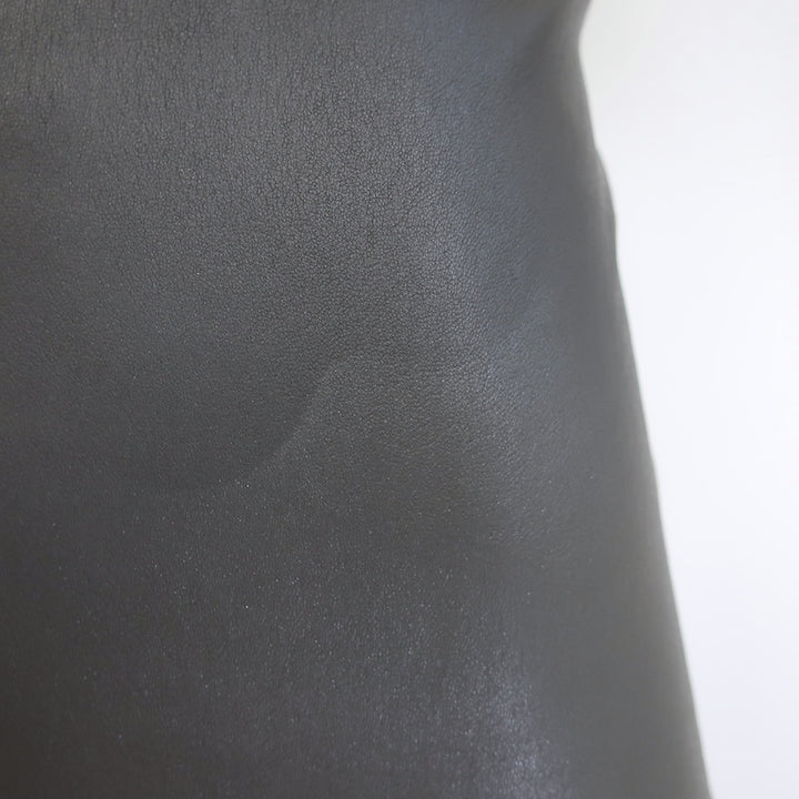 The Row Stretch Leather Mini Dress Gray Size 0