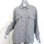 The Frankie Shop Roy Button Down Shirt Gray Wool-Blend Size Small/Medium