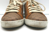 Gucci x Disney Mickey Mouse Ace Sneakers Brown GG Canvas Size 37