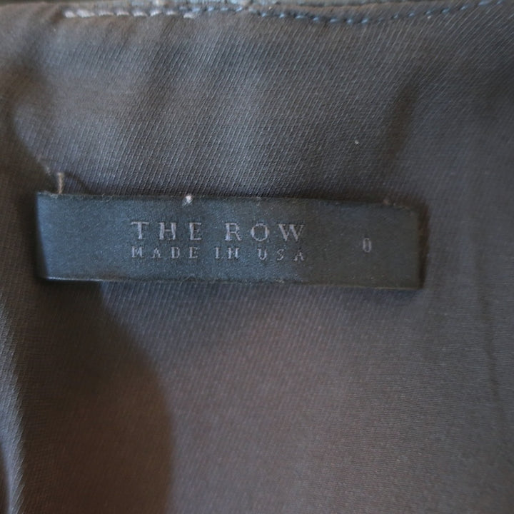 The Row Stretch Leather Mini Dress Gray Size 0