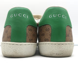 Gucci x Disney Mickey Mouse Ace Sneakers Brown GG Canvas Size 37
