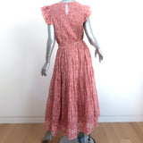 Cleobella Rita Midi Dress Camara Pink Floral Print Cotton Size Extra Large NEW