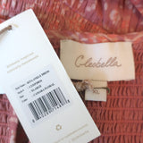 Cleobella Rita Midi Dress Camara Pink Floral Print Cotton Size Extra Large NEW