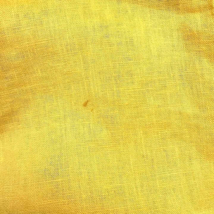 Lisa Marie Fernandez Ric Rac-Trimmed Ruffled Maxi Dress Yellow Linen Size III