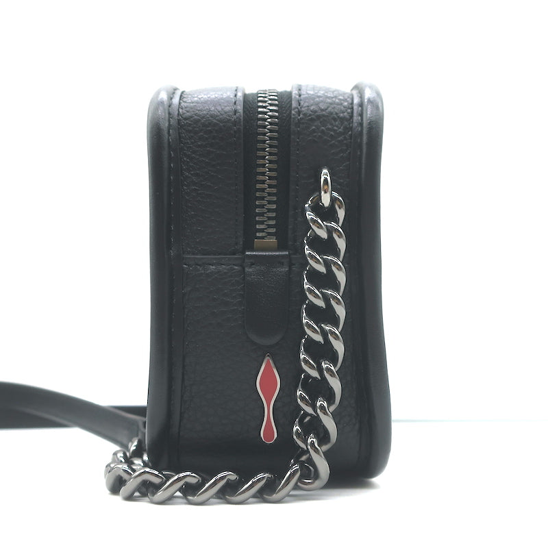 Christian Louboutin Radioloubi Loubinthesky Small Crossbody Bag Black Leather