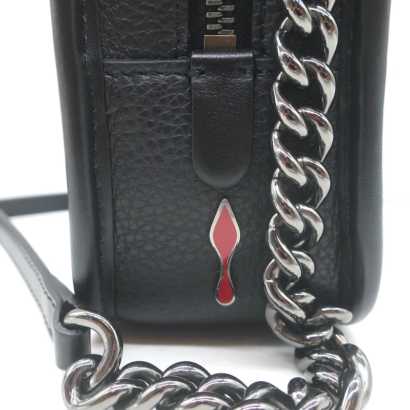 Christian Louboutin Radioloubi Loubinthesky Small Crossbody Bag Black Leather