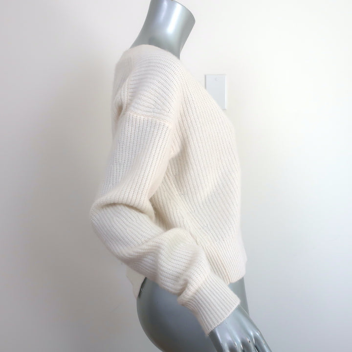 Rag &amp; Bone Pierce Cashmere Cardigan Cream Size Small V-Neck Sweater