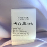 Nanushka Salome Wrap Top Lilac Satin Size Medium Long Sleeve Blouse NEW